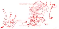 GUIDON pour Honda FOURTRAX 420 RANCHER 4X4 AT DCT IRS EPS CAMO de 2018