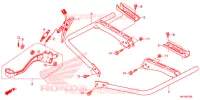 REPOSE PIED   PEDALE pour Honda FOURTRAX 420 RANCHER 4X4 AT DCT IRS EPS CAMO de 2018