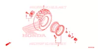 ROUE ARRIERE pour Honda FOURTRAX 420 RANCHER 4X4 AT DCT IRS EPS CAMO de 2018