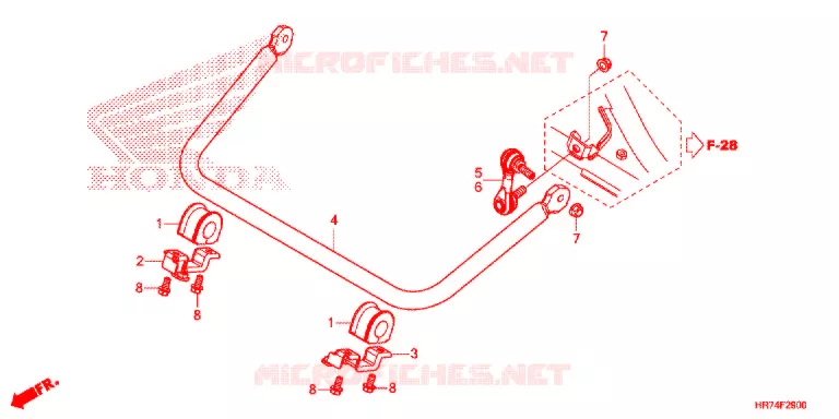 BARRE ANTI ROULIS Honda ATV 420 FOURTRAX 2018  TRX420FA6J