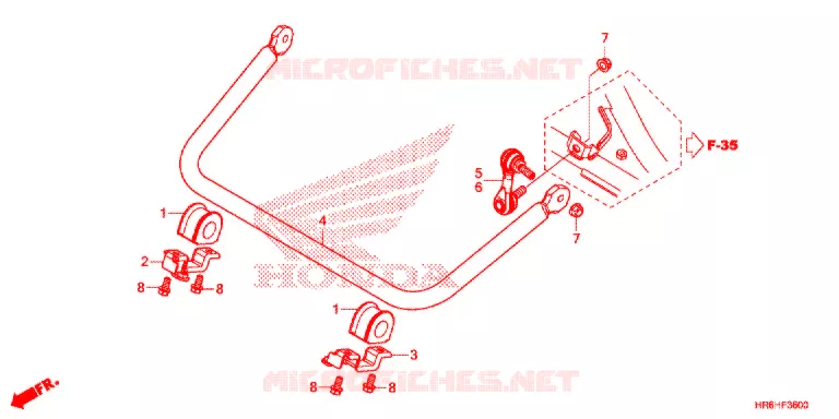 BARRE ANTI ROULIS Honda ATV 500 FOURTRAX 2019  TRX500FA6K