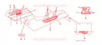 AUTOCOLLANTS pour Honda VFR 400 DRIVING SCHOOL de 1991