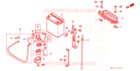 BATTERIE pour Honda VFR 400 DRIVING SCHOOL de 1991