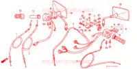 COMMODO   LEVIER   CABLE pour Honda VFR 400 DRIVING SCHOOL de 1991
