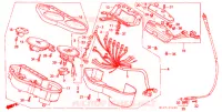 COMPTEUR pour Honda VFR 400 DRIVING SCHOOL de 1991