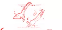 COUVERCLES LATERAUX pour Honda VFR 400 DRIVING SCHOOL de 1991