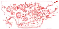 COMPTEUR pour Honda VFR 400 R3 Without speed warning light de 1990
