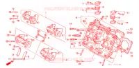 CULASSE DE CYLINDRE AVANT pour Honda VFR 400 R3 Without speed warning light de 1990
