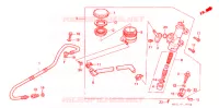 MAITRE CYLINDRE DE FREIN ARRIERE pour Honda VFR 400 R3 Without speed warning light de 1990