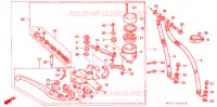 MAITRE CYLINDRE DE FREIN AVANT pour Honda VFR 400 R3 Without speed warning light de 1990