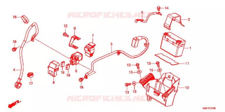 BATTERIE Honda MOTO 250 CRF 2018  CRF250RJ