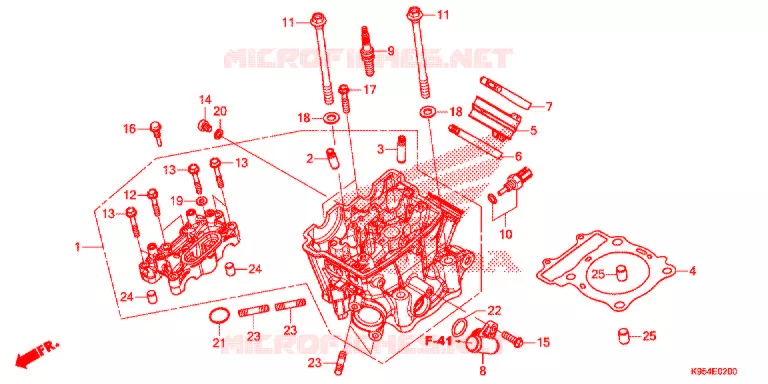 CULASSE Honda MOTO 250 CRF 2018  CRF250RJ