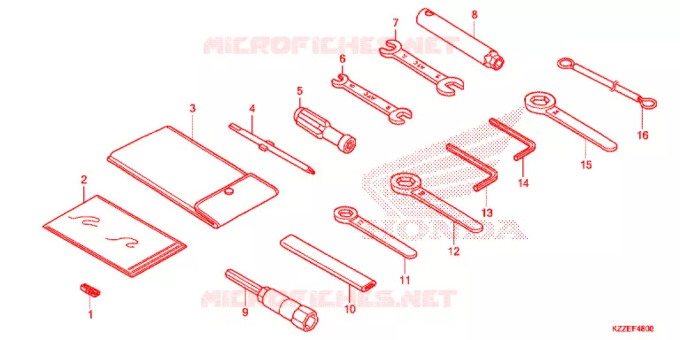 OUTIL Honda MOTO 250 CRF 2020  CRF250RLJ