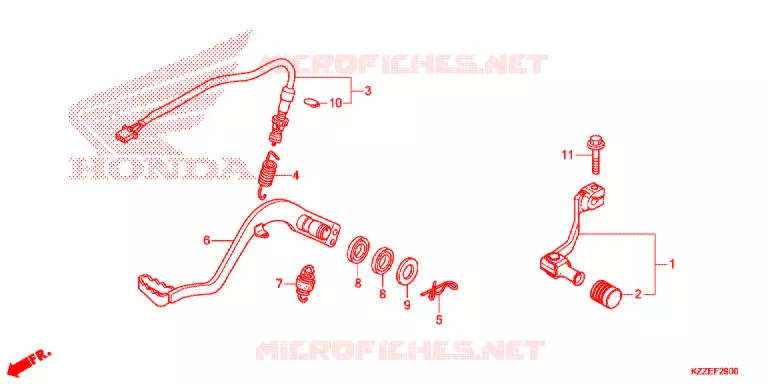 PEDALE Honda MOTO 250 CRF 2020  CRF250RLJ