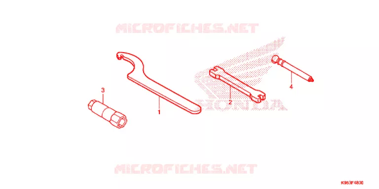 OUTIL Honda MOTO 250 CRF 2018  CRF250RJ