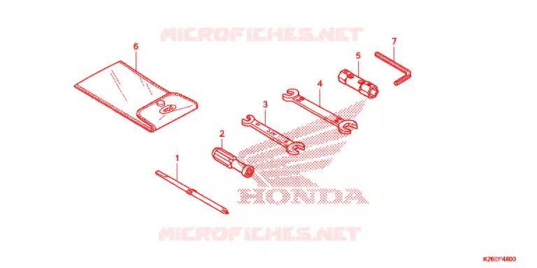 OUTIL Honda MOTO 125 MSX 2019  MSX125AJ