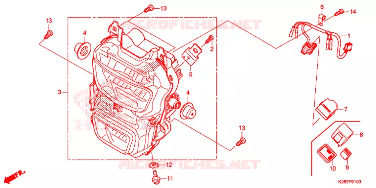 PHARE Honda MOTO 125 MSX 2020  MSX125AJ