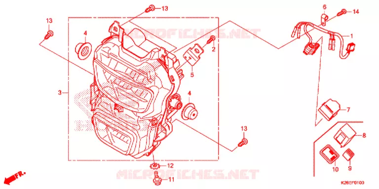 PHARE Honda MOTO 125 MSX 2020  MSX125J_CA