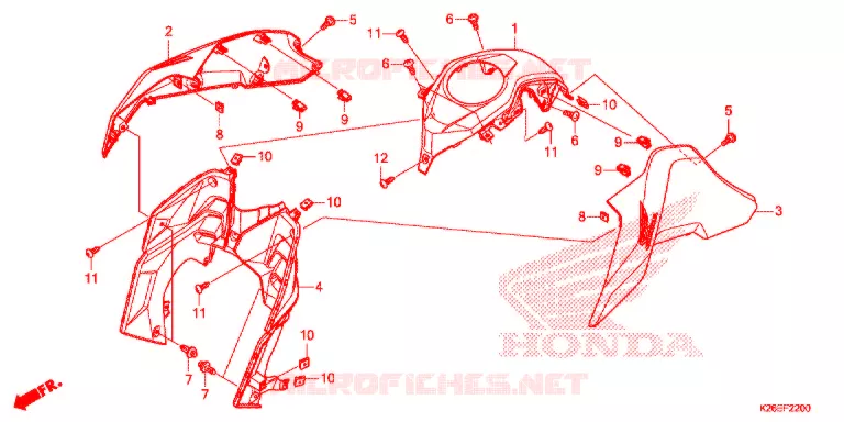 OUIES DE RADIATEUR Honda MOTO 125 MSX 2018  MSX125J