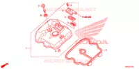 COUVRE CULASSE pour Honda CB 250 R ABS de 2018