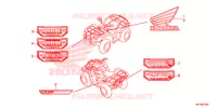 AUTOCOLLANTS pour Honda FOURTRAX 420 RANCHER 4X4 AT DCT IRS EPS CAMO de 2018