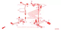 PEDALE pour Honda CB 500 X ABS de 2018