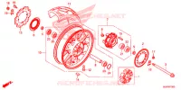 ROUE ARRIERE pour Honda CB 500 X ABS de 2018