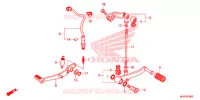 PEDALE pour Honda CB 500 X ABS de 2018