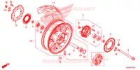 ROUE ARRIERE pour Honda CB 500 X ABS de 2018