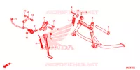 BEQUILLE pour Honda GL 1800 GOLD WING PREMIUM RED de 2018