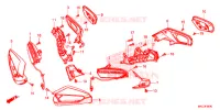 CLIGNOTANT   RETROVISEUR pour Honda GL 1800 GOLD WING PREMIUM RED de 2018