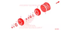 EMBRAYAGE (DCT) pour Honda GL 1800 GOLD WING PREMIUM RED de 2018