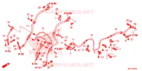 FLEXIBLE DE FREIN/TUYAU DE FREIN pour Honda GL 1800 GOLD WING PREMIUM RED de 2018