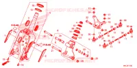 FOURCHE pour Honda GL 1800 GOLD WING PREMIUM RED de 2018
