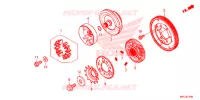 TRANSMISSION PRIMAIRE pour Honda GL 1800 GOLD WING PREMIUM RED de 2018