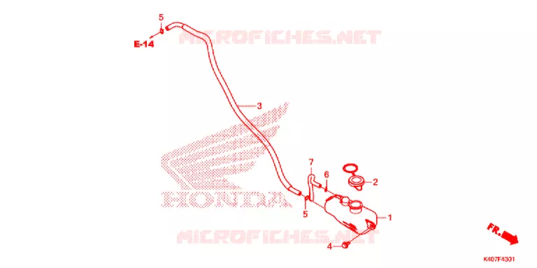 VASE D'EXPANSION (NSS125ADK) Honda SCOOTER 125 FORZA 2020  NSS125ADK