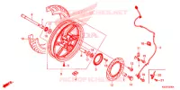 ROUE AVANT pour Honda SH 300 I ABS STANDARD de 2018