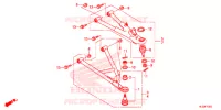 TRIANGLES AVANT pour Honda PIONEER 700 M4P RED de 2018