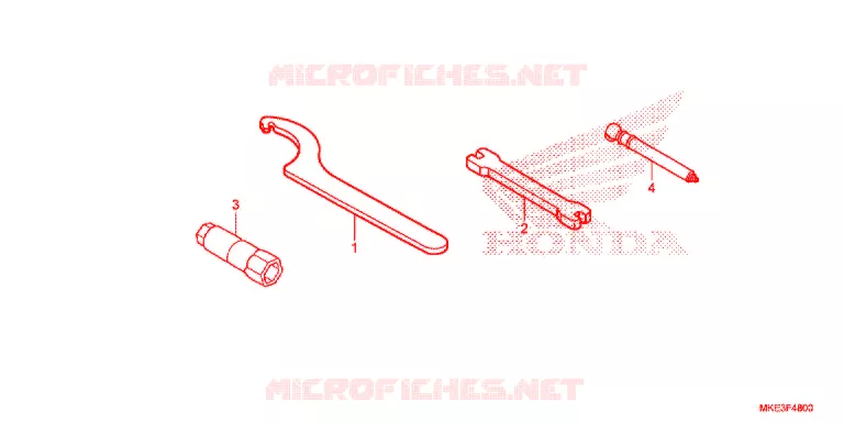 OUTIL Honda MOTO 450 CRF 2018  CRF450RJ
