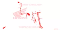 BEQUILLE LATERALE pour Honda AFRICA TWIN 1000 DCT de 2018