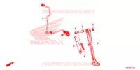BEQUILLE LATERALE pour Honda AFRICA TWIN 1000 WHITE de 2018