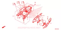 COUVERCLE LATERAL   PORTE BAGAGE ARRIERE (CRF1000A/AL/D/DL) pour Honda AFRICA TWIN 1000 RED de 2018