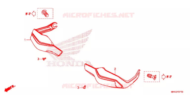 PROTEGES MAINS Honda MOTO 1000 AFRICA-TWIN 2020  CRF1000AJ