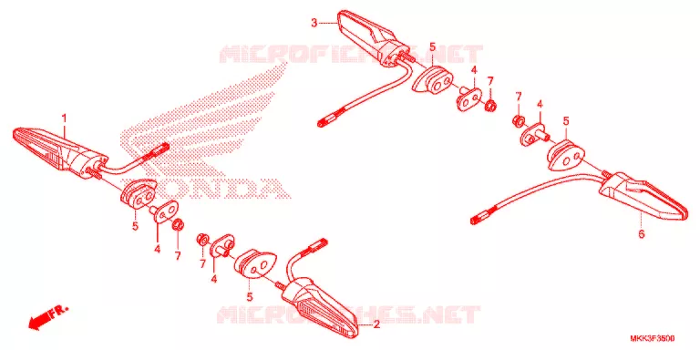 CLIGNOTANT Honda MOTO 1000 AFRICA-TWIN 2018  CRF1000AJ