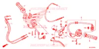 LEVIER DE GUIDON   CABLE   COMMODO pour Honda CBR 600 RR RED de 2017