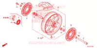 ROUE AVANT pour Honda CBR 600 RR RED de 2017