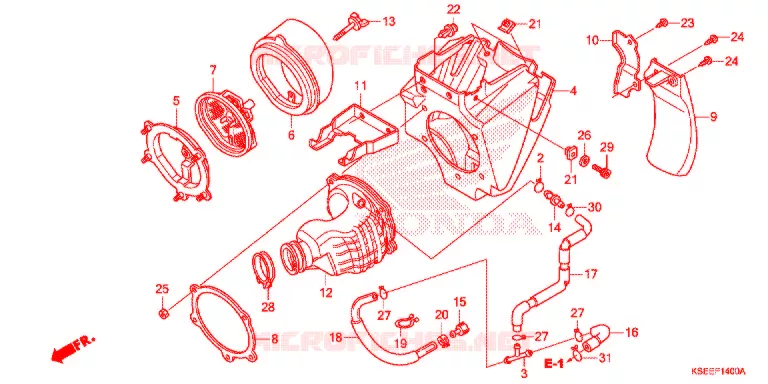 FILTRE A AIR Honda MOTO 150 CRF 2020  CRF150RBJ