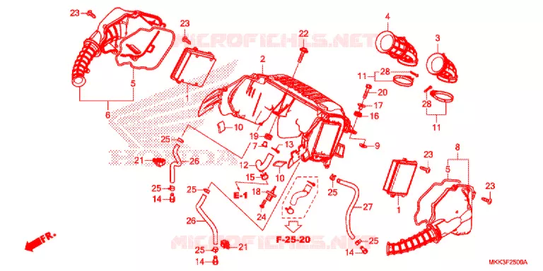 FILTRE A AIR Honda MOTO 1000 AFRICA-TWIN 2018  CRF1000AL2J