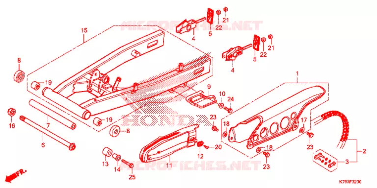 BRAS OSCILLANT Honda MOTO 190 XR 2018  XR190LH