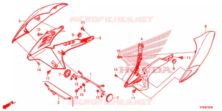 OUIES DE RADIATEUR Honda MOTO 190 XR 2018  XR190LH